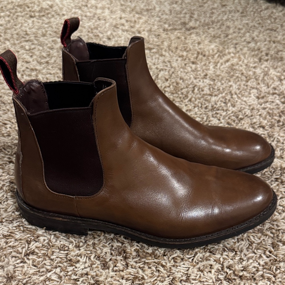 Allen Edmonds Brown Leather Chelsea Boots